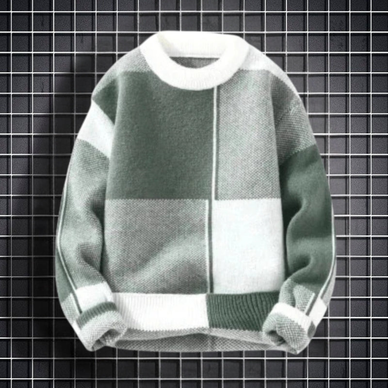 Albie – Maglione a vestibilità ampia con scollo rotondo e maniche lunghe | Comfort rilassato per uso quotidiano | Stile classico senza tempo | Taglie M–4XL | Nero, Verde, Blu, Rosa  Materiale