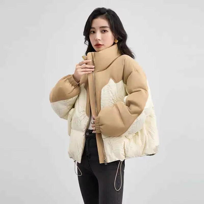 Olivia – Giacca stampata a maniche lunghe con cerniera e tasche