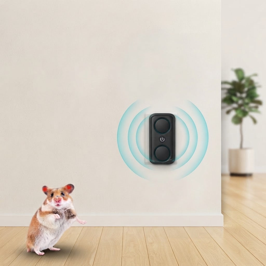 SonicBarrier - Repellente per parassiti a ultrasuoni con design da collegare alla presa