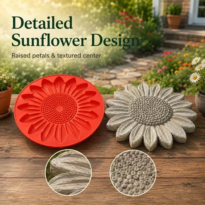 Petalflex - Reusable Mold For Decorative Stones With Sunflower Design