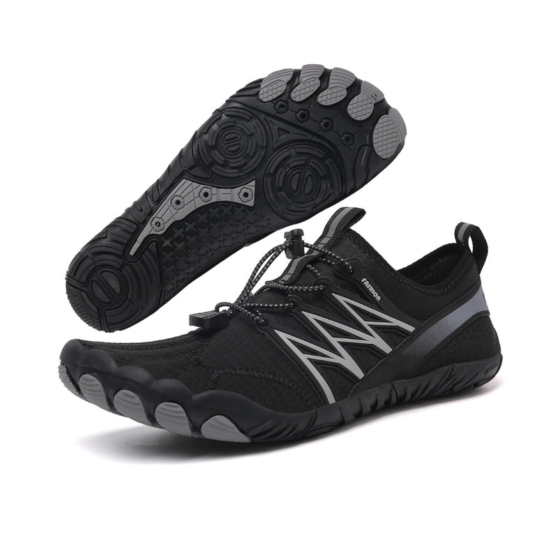 Lukas - Chaussures pieds nus réglables avec semelle rigide pour une stabilité accrue