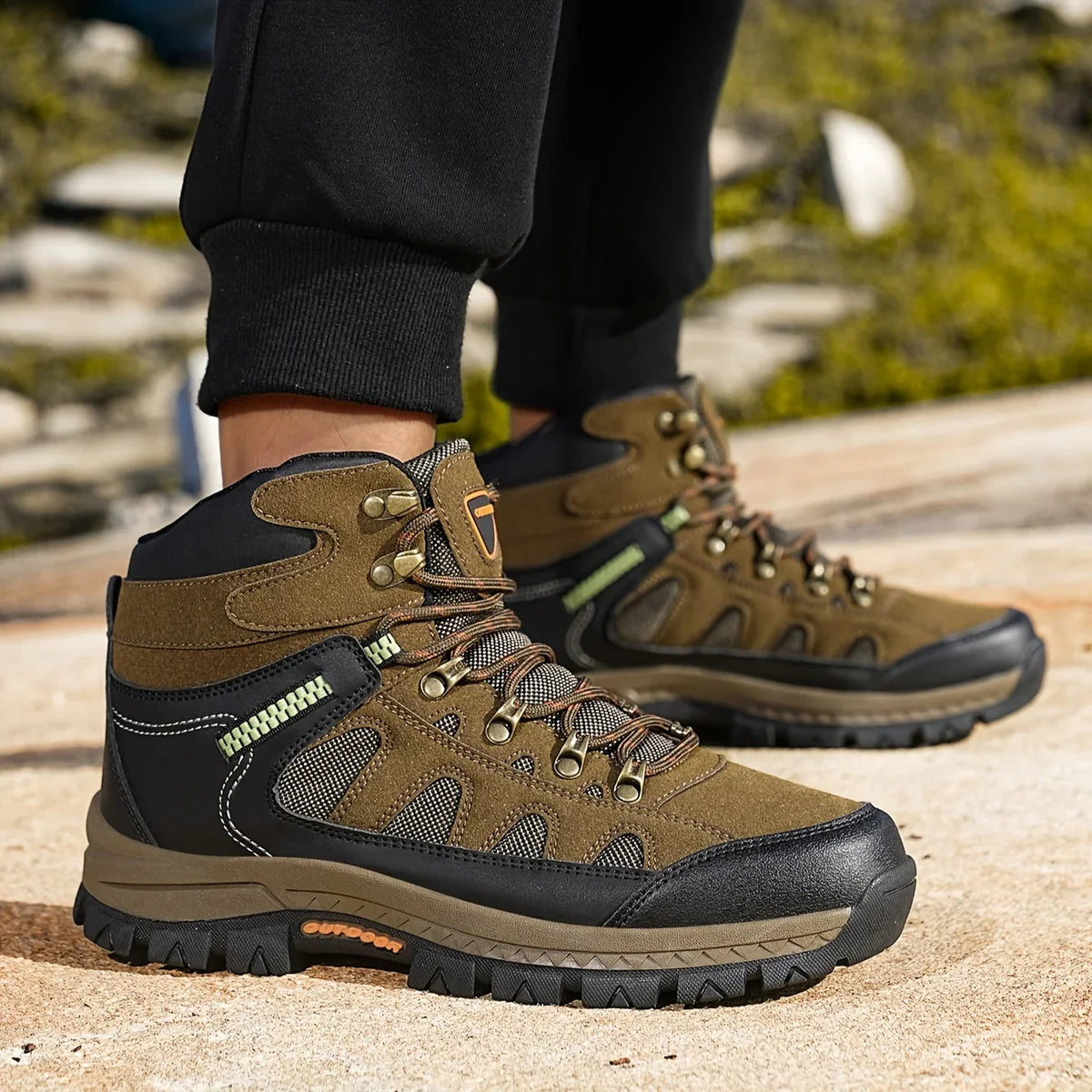 RidgeLacer - Męskie buty trekkingowe we wzór kamuflażowy