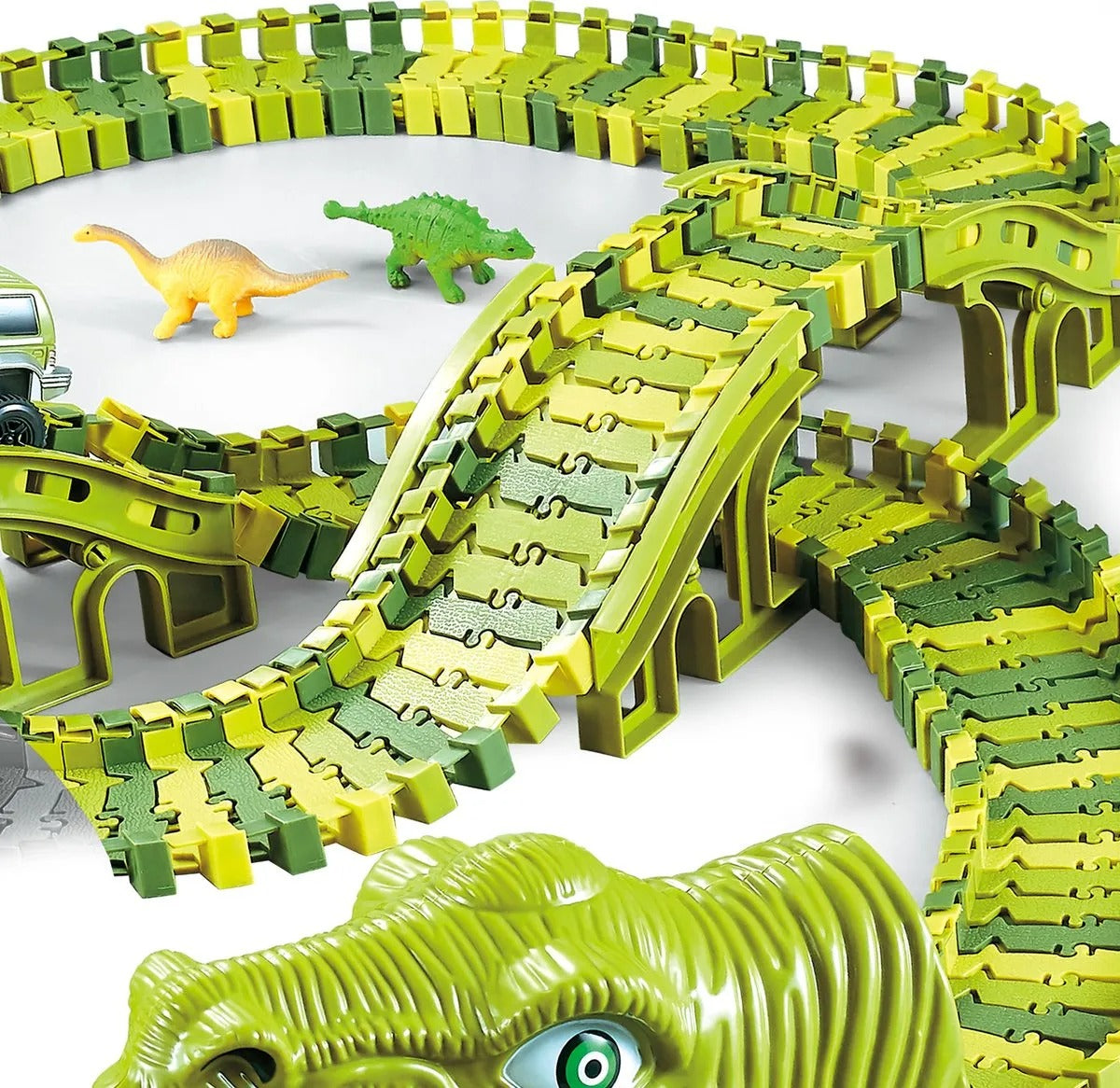 DinoTrack - Dino Wyścigowa Przygoda z interaktywnymi akcesoriami dla niekończącej się zabawy