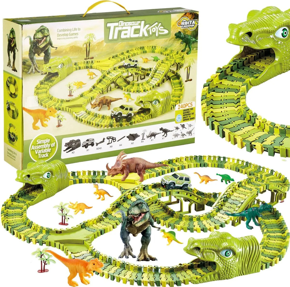 DinoTrack - Dino Wyścigowa Przygoda z interaktywnymi akcesoriami dla niekończącej się zabawy