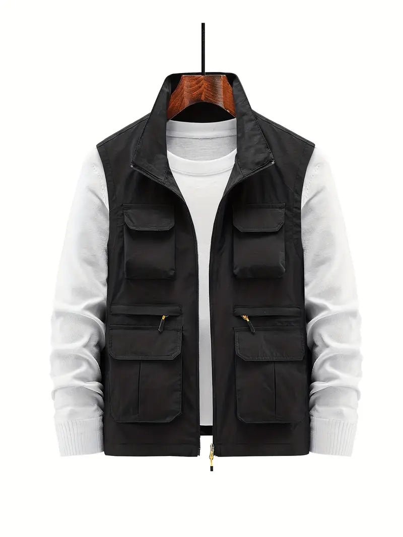 Harry - Casual vest met omgeslagen kraag voor een gepolijste look