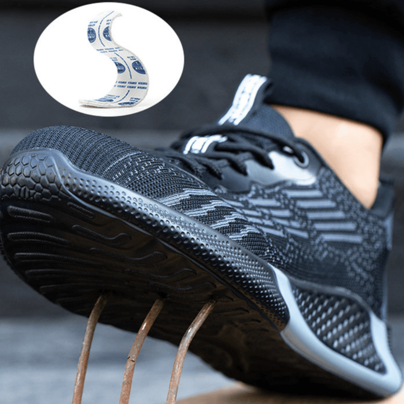 David - Scarpe di sicurezza con punta in acciaio e grip antiscivolo