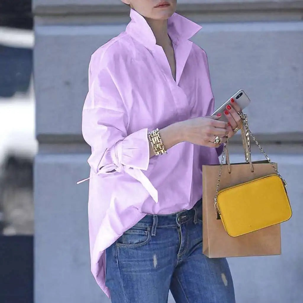 Rosalie - Camicia elegante con maniche lunghe e chiusura con bottoni