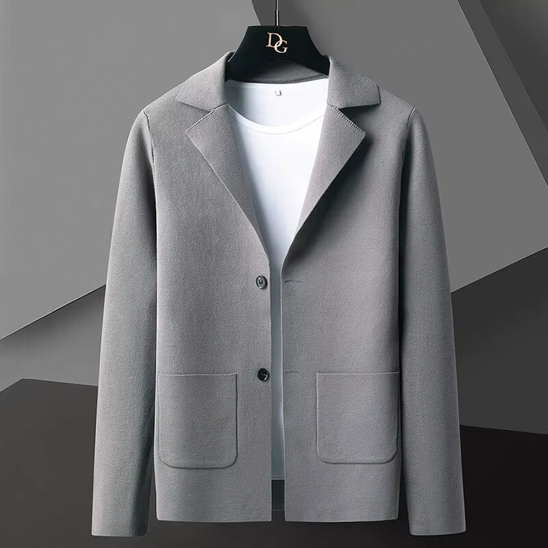 Christian – Blazer à manches longues avec col et boutons