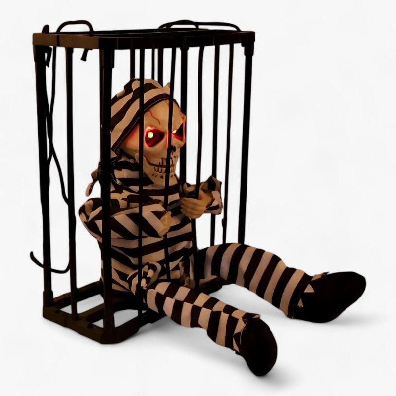 FrightCorp – Beszélő animatronikus börtöncsontváz világítással és hanggal