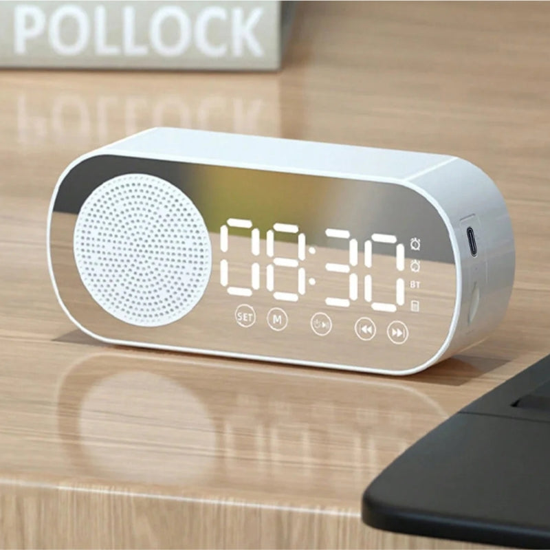 SoundClock – Sveglia Ricaricabile con Altoparlante Integrato e Display Digitale