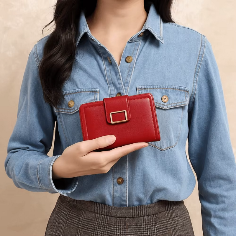 Phoebe – Mini Wallet with Interior Zipper Pocket