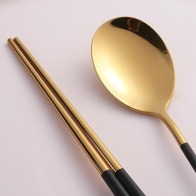 DineStix – Bacchette da tavola in acciaio inox con finitura lucida a specchio