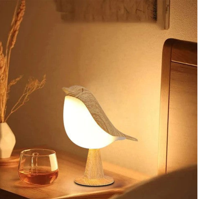 Woodlark - Lampe de table en forme d’oiseau avec LED intégrée