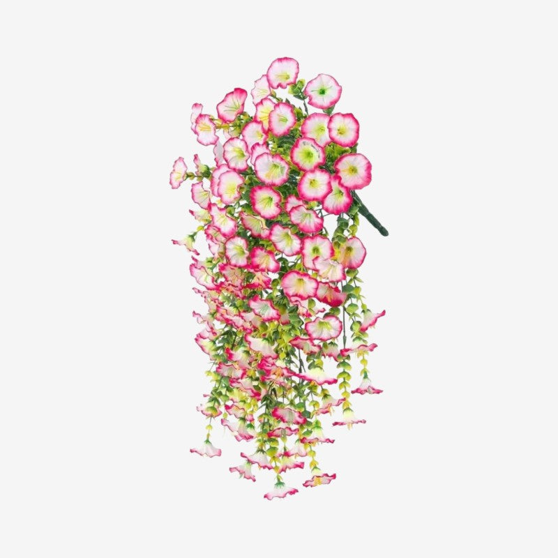FlowerGlory – Decorazione floreale artificiale da appendere per balcone e giardino