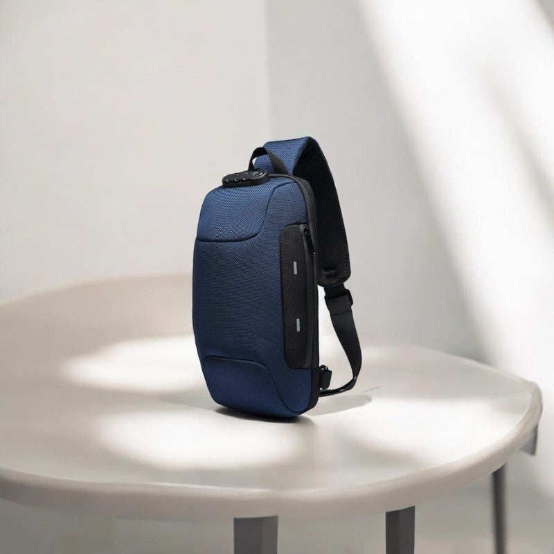Mark – Crossbody Tas met Ritssluitingen en Verstelbare Band