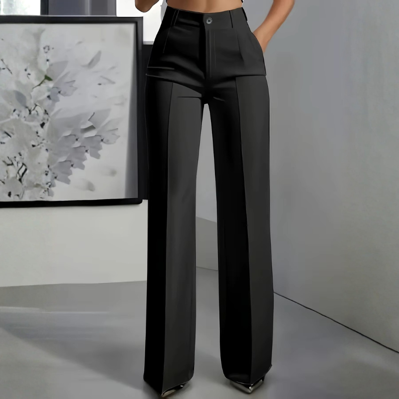 Women's High Waisted Straight Leg Pants