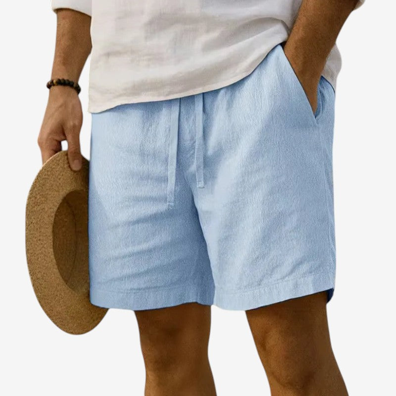 Men's Casual Shorts with Drawstring Elastic Waist
