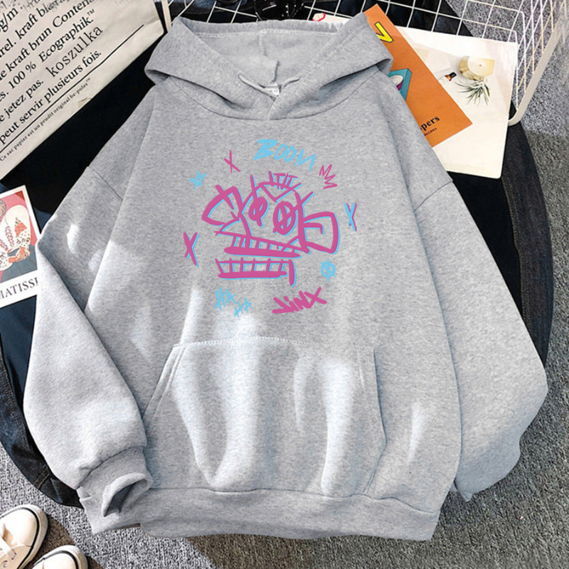 UrbanCore - Sweat à capuche à manches longues avec motif imprimé