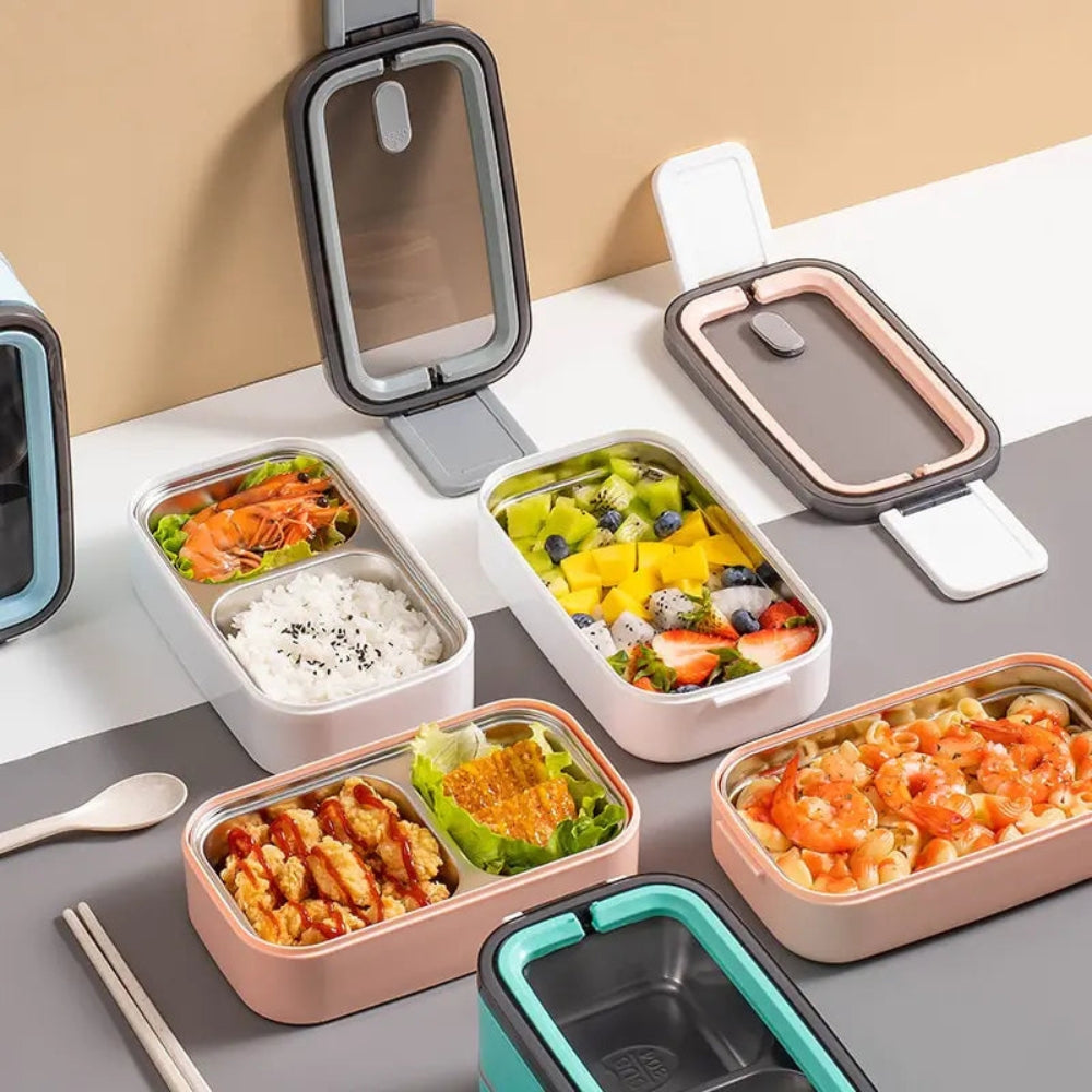 PackPal – Cutie de prânz Bento modernă cu design compact stratificat și spațiu generos de depozitare pentru alimente