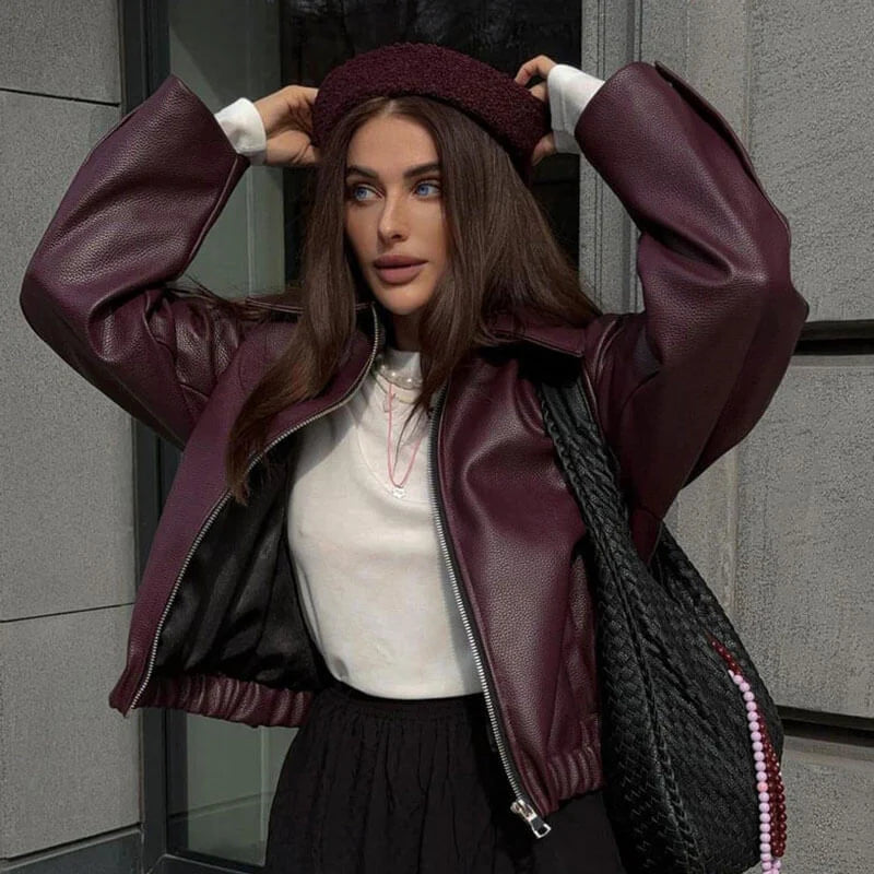 Sophie - Bunda s dlouhým rukávem a zapínáním na zip