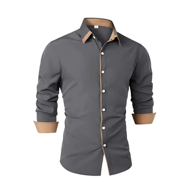 Carter – Classic shirt with long sleeves and button details