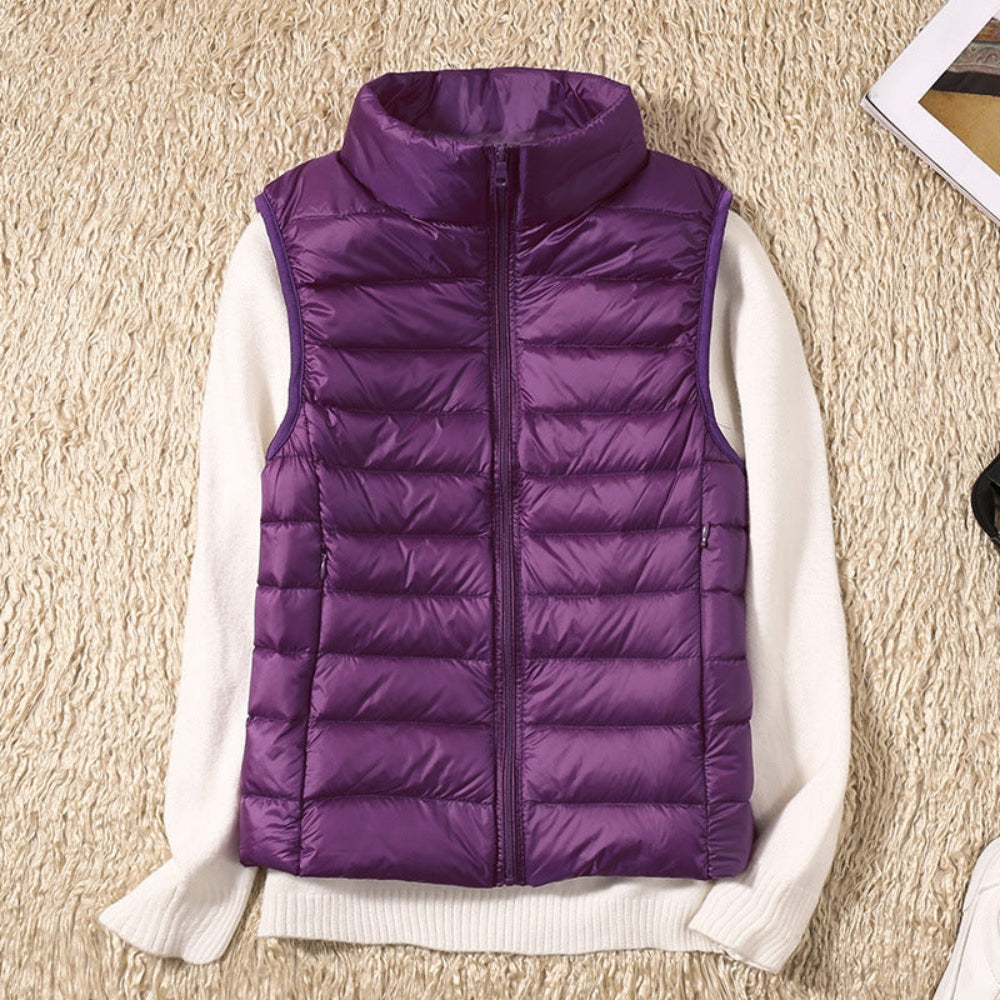 Natasha – Elegant cardigan with front zipper and secure pockets