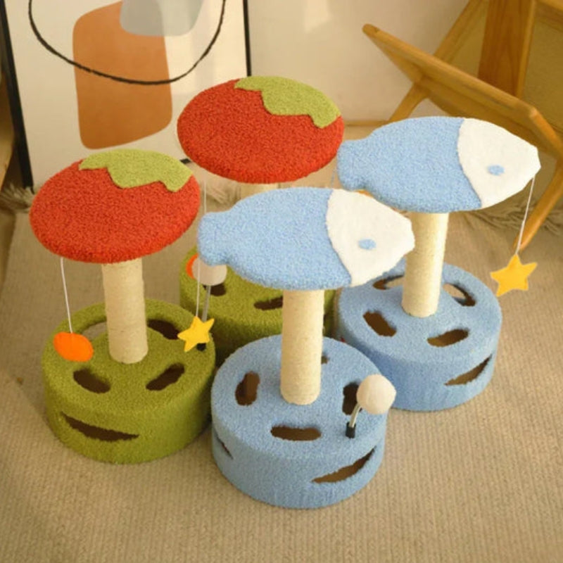 PawTower - Giocattolo per Gatti con Torre per Arrampicarsi e Graffiare