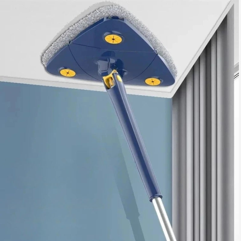 CleanSweep – Regulowany mop z obrotowym i trójkątnym designem