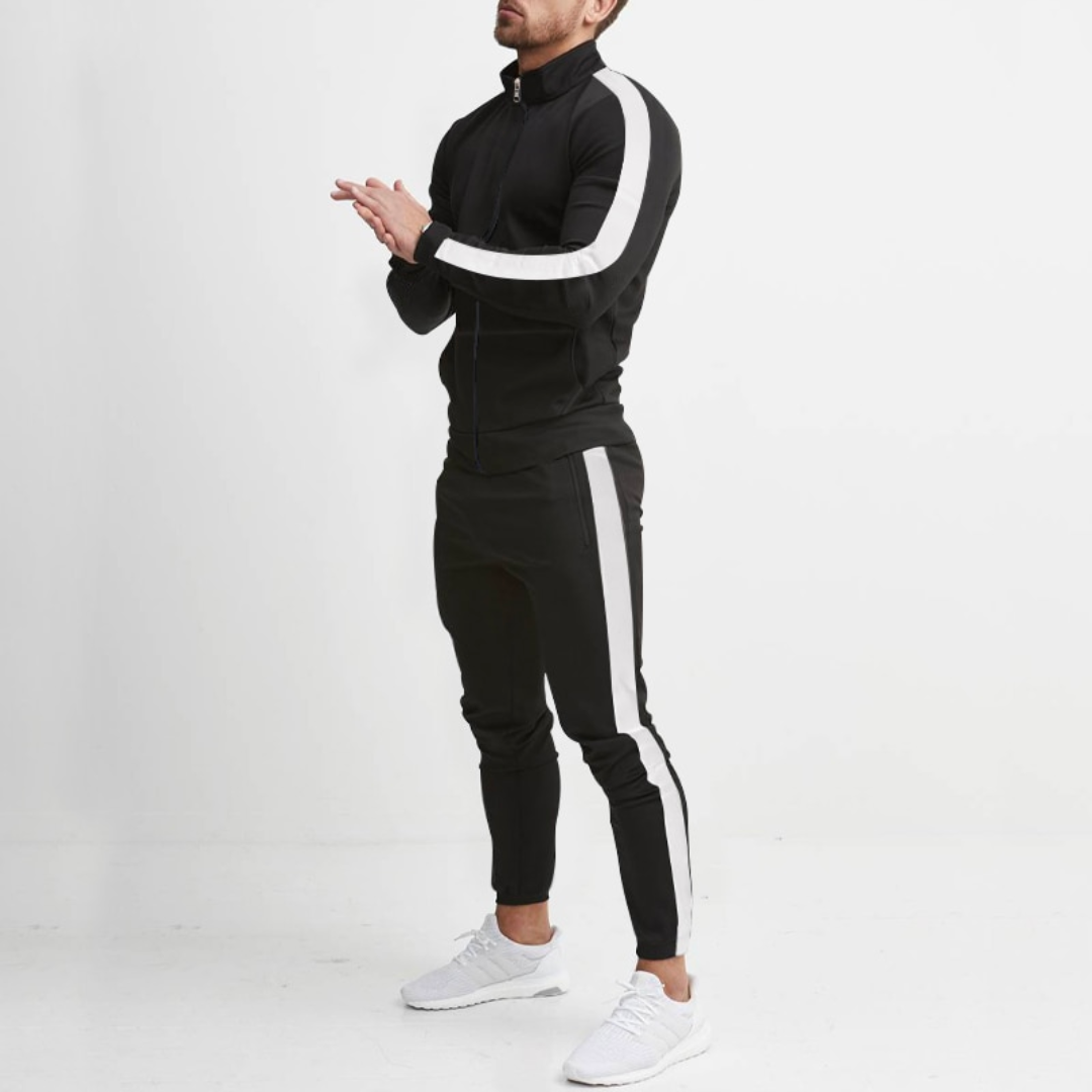 Steave - Trening sportiv cu jachetă cu fermoar și pantaloni conici