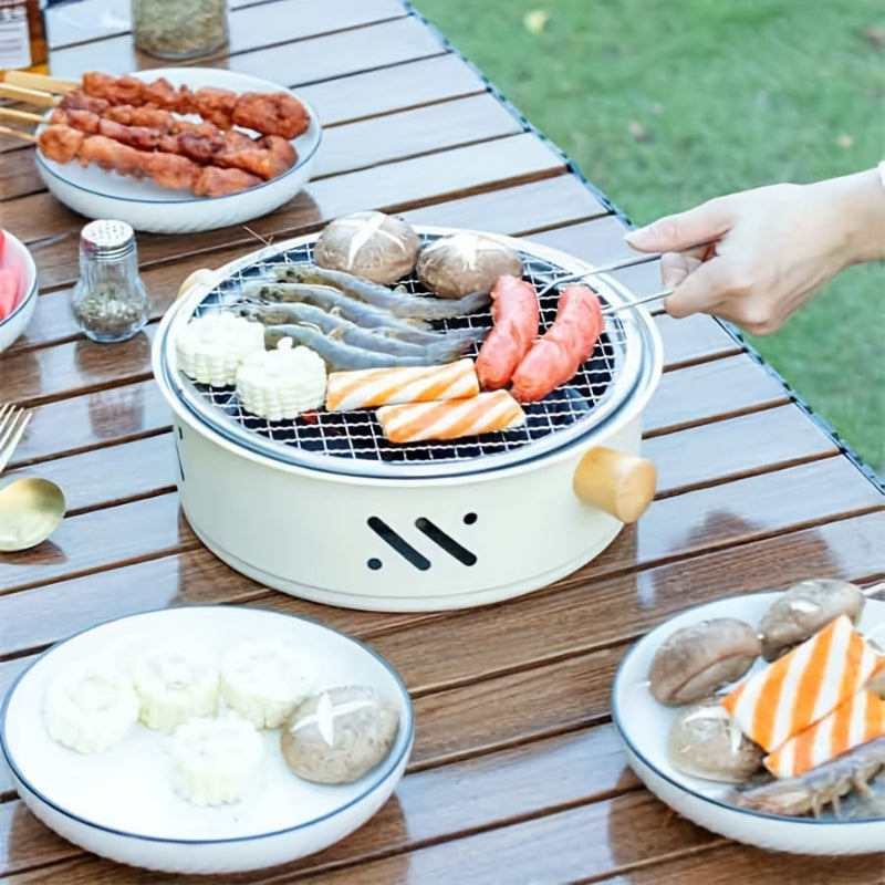 GrillMate – Portable BBQ Grill with Non-Stick Coating and Easy Carry Handles