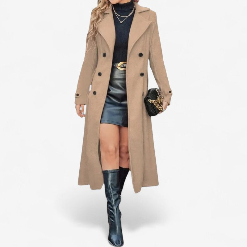 Elara – Manteau croisé à manches longues