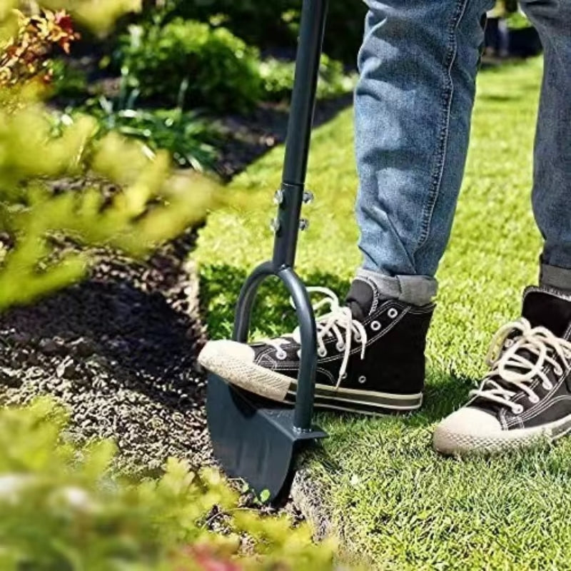 EdgeMaster - Outil pour bordures de jardin avec poignée et design en demi-lune