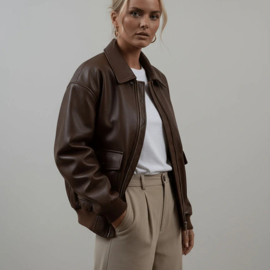 Lucinda – Long Sleeve Jacket with Zipper
