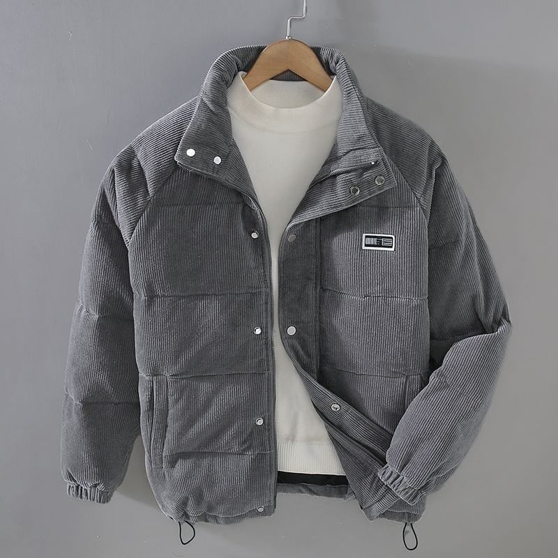 William – Veste matelassée à manches longues avec fermeture éclair et poches