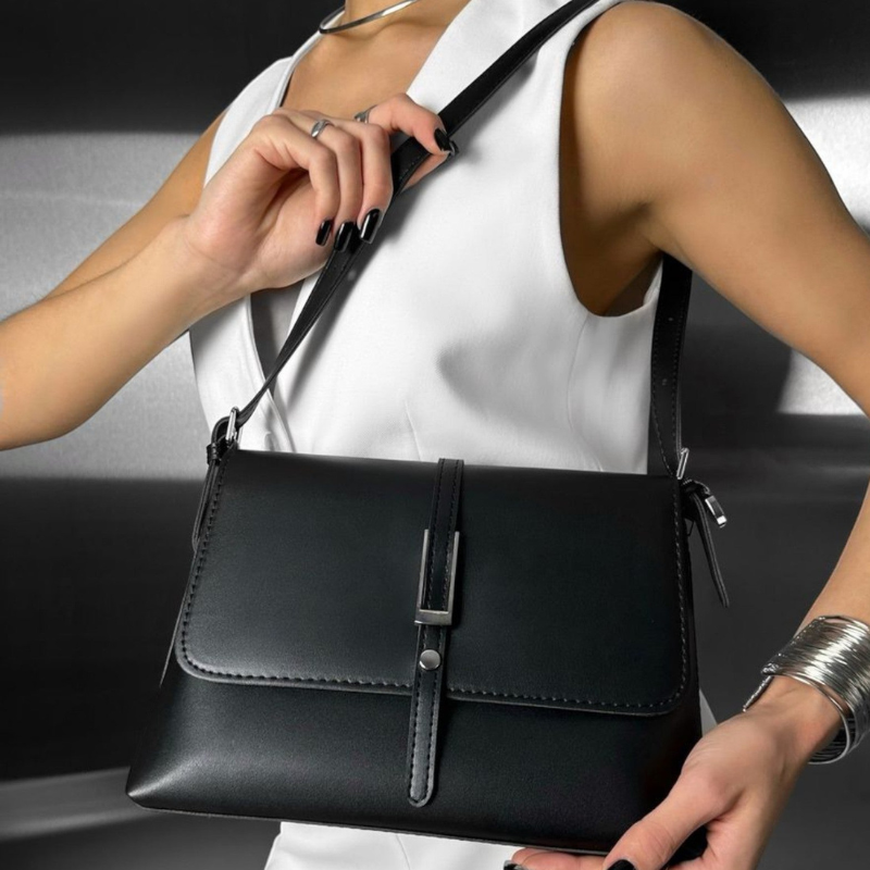 Olive – Sac à bandoulière avec plusieurs compartiments zippés