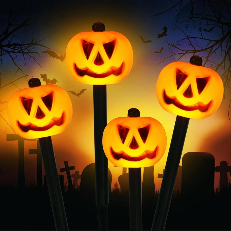 PumpkinGlow - Sada solárních světel na Halloween pro venkovní dekoraci