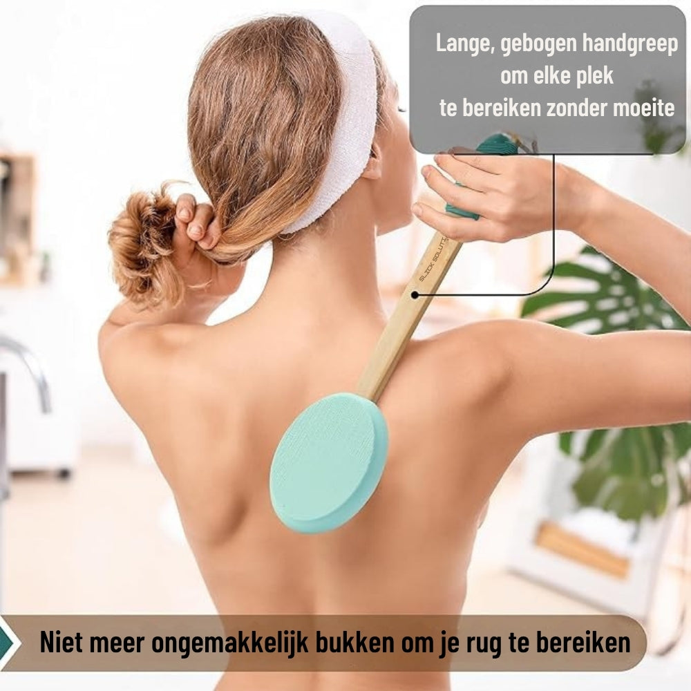 CleanEase – Applicateur lotion antidérapant avec éponge-brosse pour une couverture facile du corps