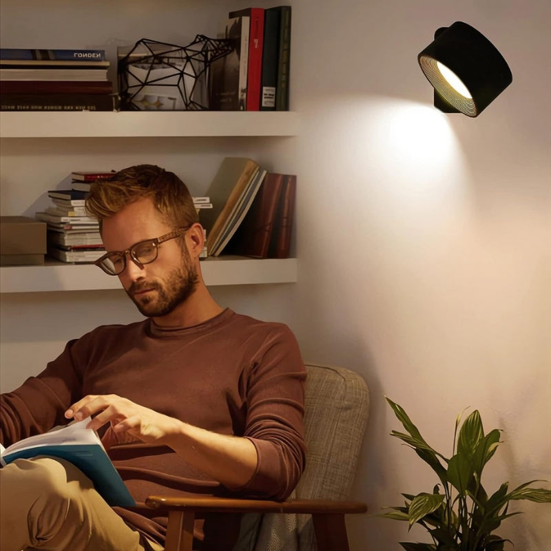 FreedomGlow – Lampe murale rechargeable avec capteur tactile et rotation 360°