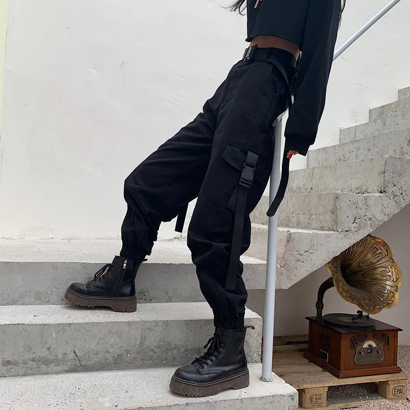 Josie – Pantaloni lunghi a vita alta con tasche