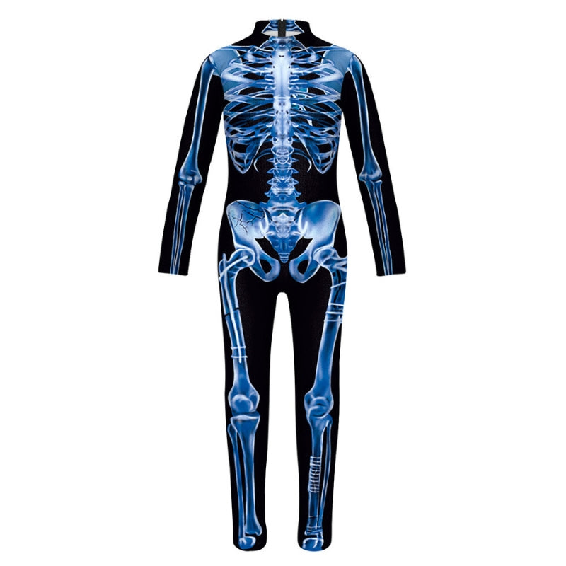 BoneFlex – Skeleton Bodysuit with X-Ray Print and Hidden Zipper