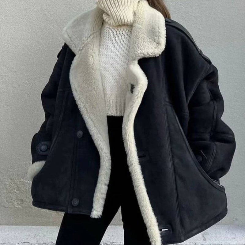 Alexandra – Jachetă cu căptușeală fleece, mâneci lungi și buzunare