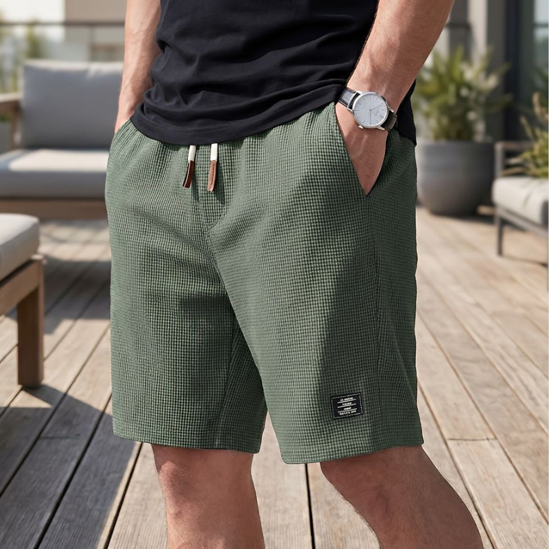 Men's Casual Shorts with Drawstring Waist