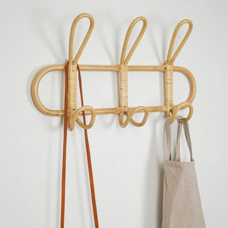 HookTale - Cârlig triplu montat pe perete, cu design compact curbat pentru accesorii