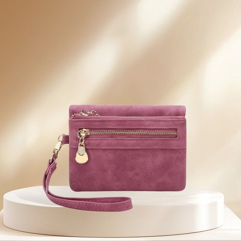Women Zip-Around Wallet with Coin Purse & Multiple Compartments