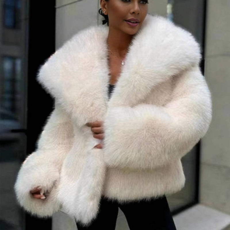 Arabella – Long Sleeve Oversized Jacket with Lapel Collar