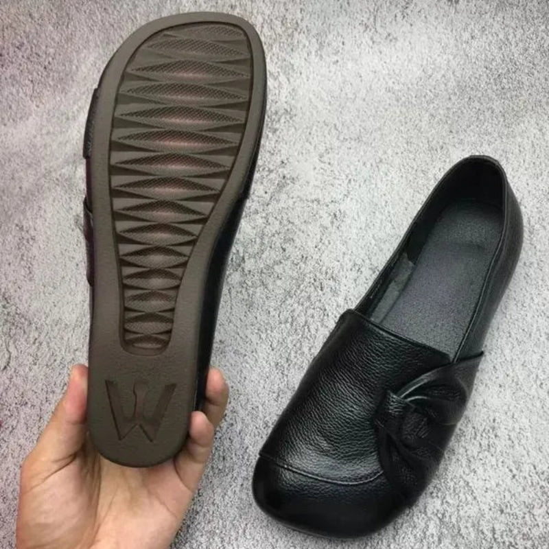 Amara - Pantofi eleganți slip-on cu vârf rotund și toc jos de susținere