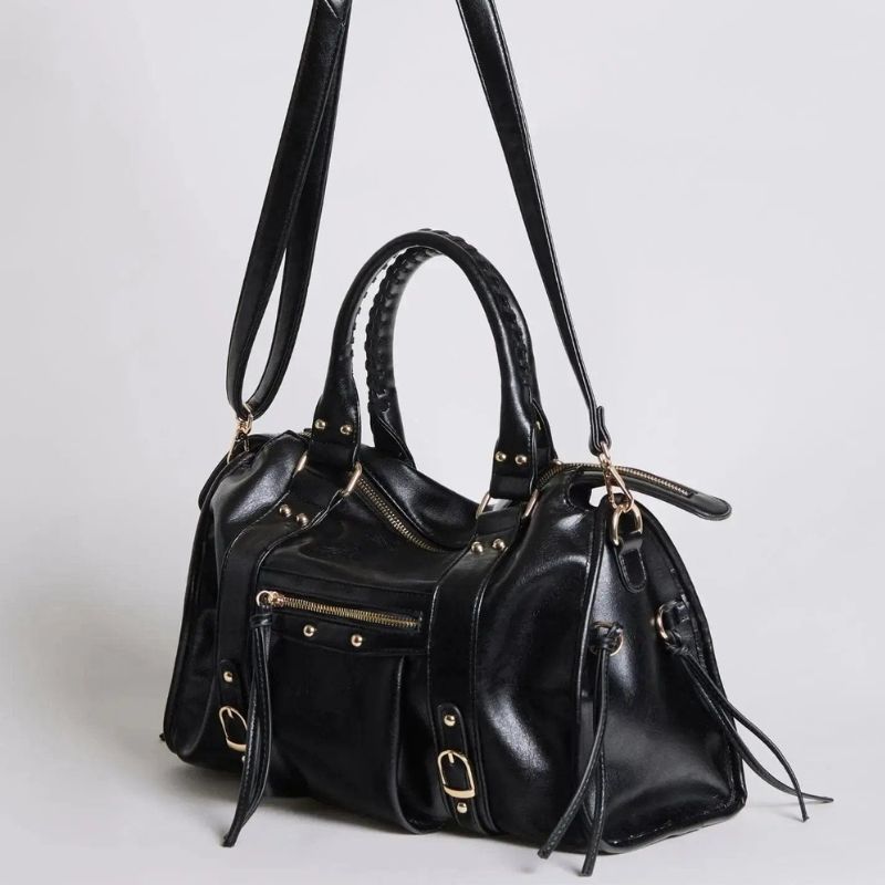 Borsa a spalla regolabile da donna con doppi manici