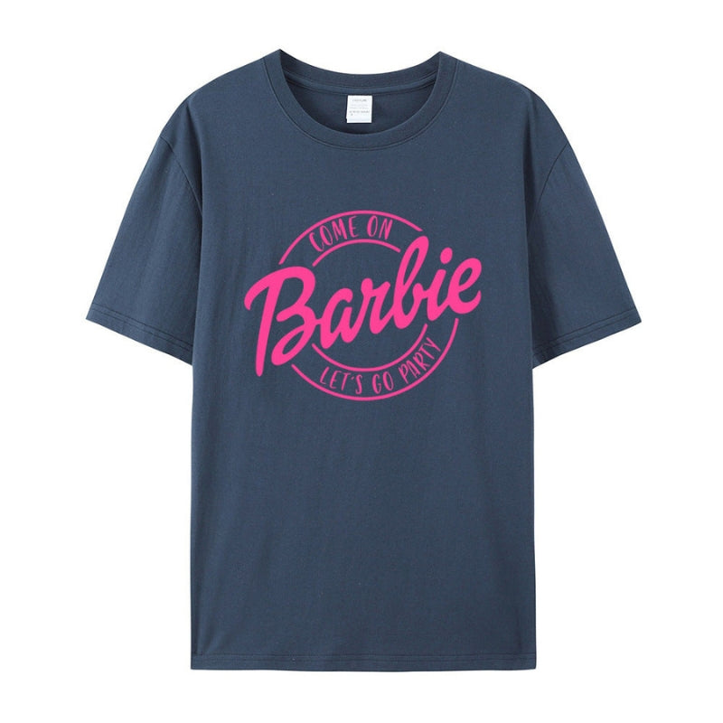 Bella - Klasyczny T-shirt z krótkimi rękawami, nadrukiem graficznym i okrągłym dekoltem