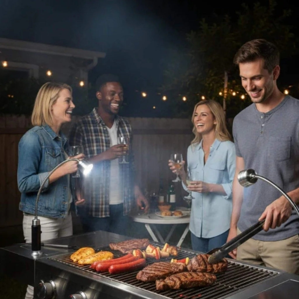 GrillBright – Compact Grill Light with Adjustable 360° Beam