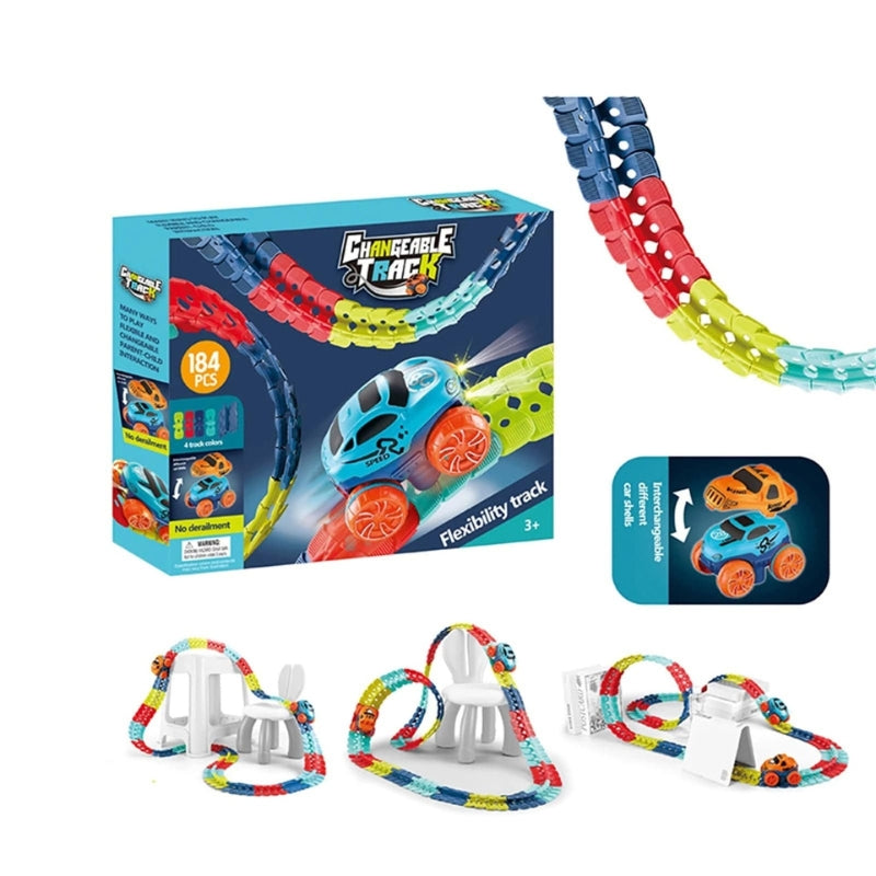 TrackJoy – Set di gioco magnetico per auto che stimola la creatività e il gioco attivo